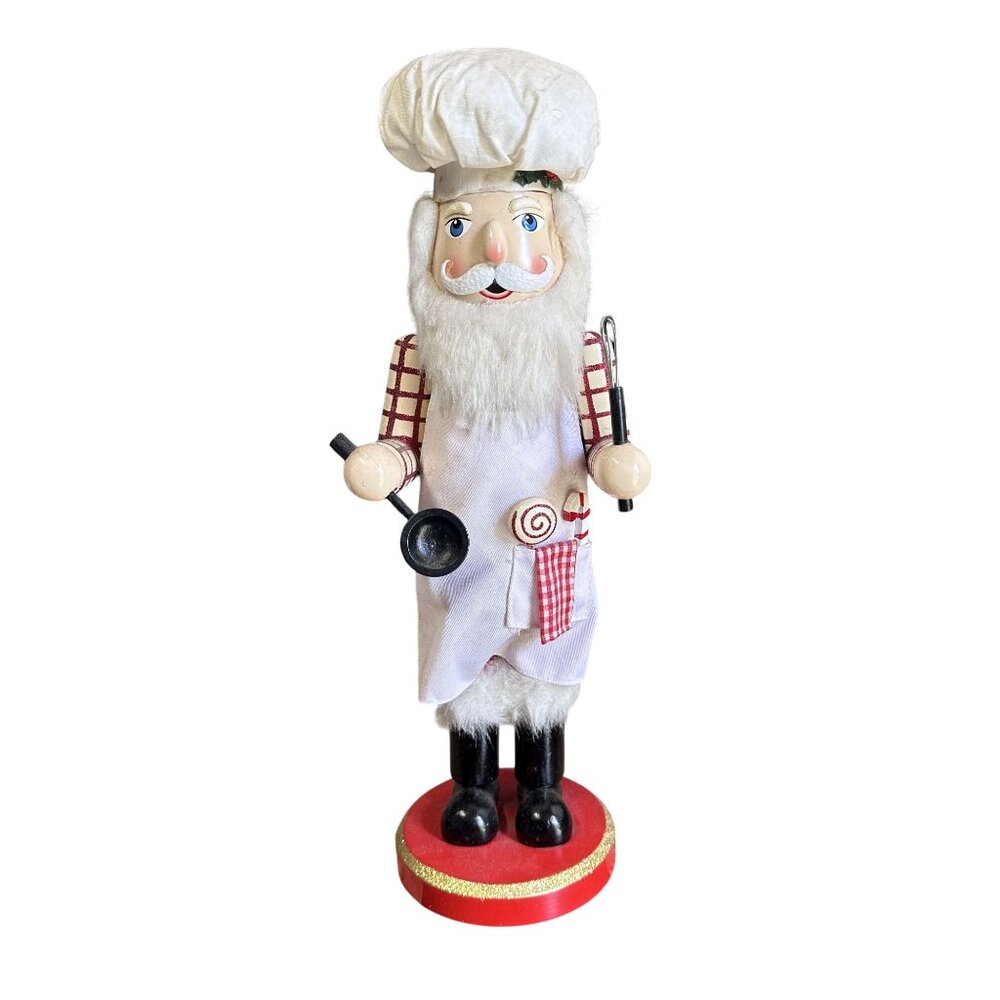 Nutcracker Christmas Cookie Baking Santa  2009 15" Tall GC